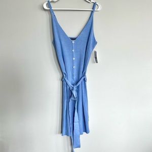 NEW Baby Blue Ribbed Mini Dress